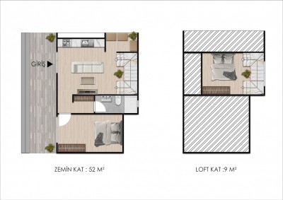 ÜÇGEN BUNGALOV LOFT PREMİUM
